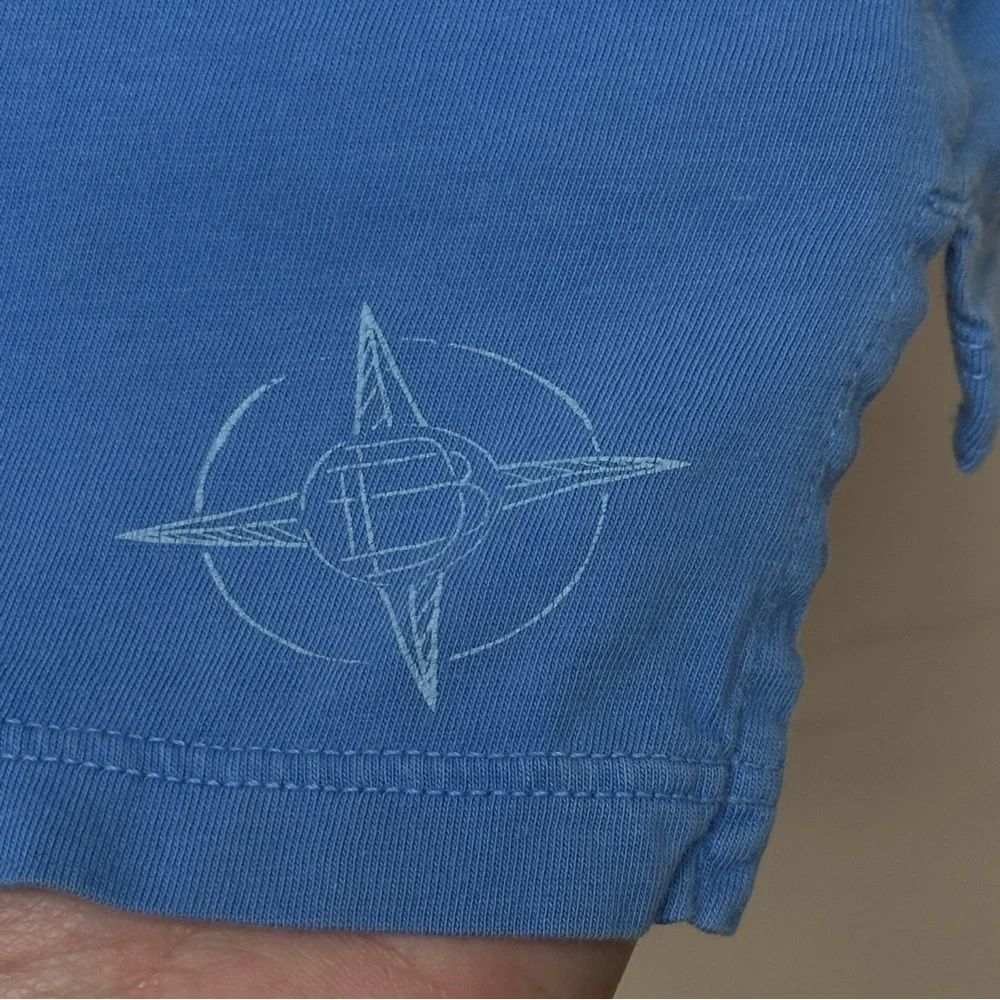 B. Draddy‎ Mens Pima Cotton Pocket T Shirt Blue Crewneck Short Sleeve 2XL